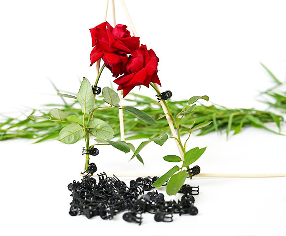 Bamboo flower rack
